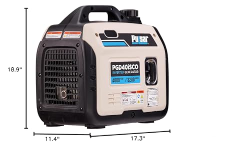 Pulsar PGD40ISCO 4000W Quiet Portable Gas Inverter Generator