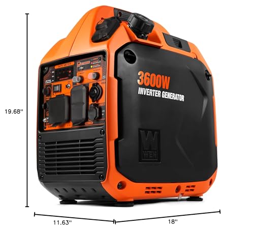 WEN DF360iX 3600W Dual Fuel Portable Inverter Generator