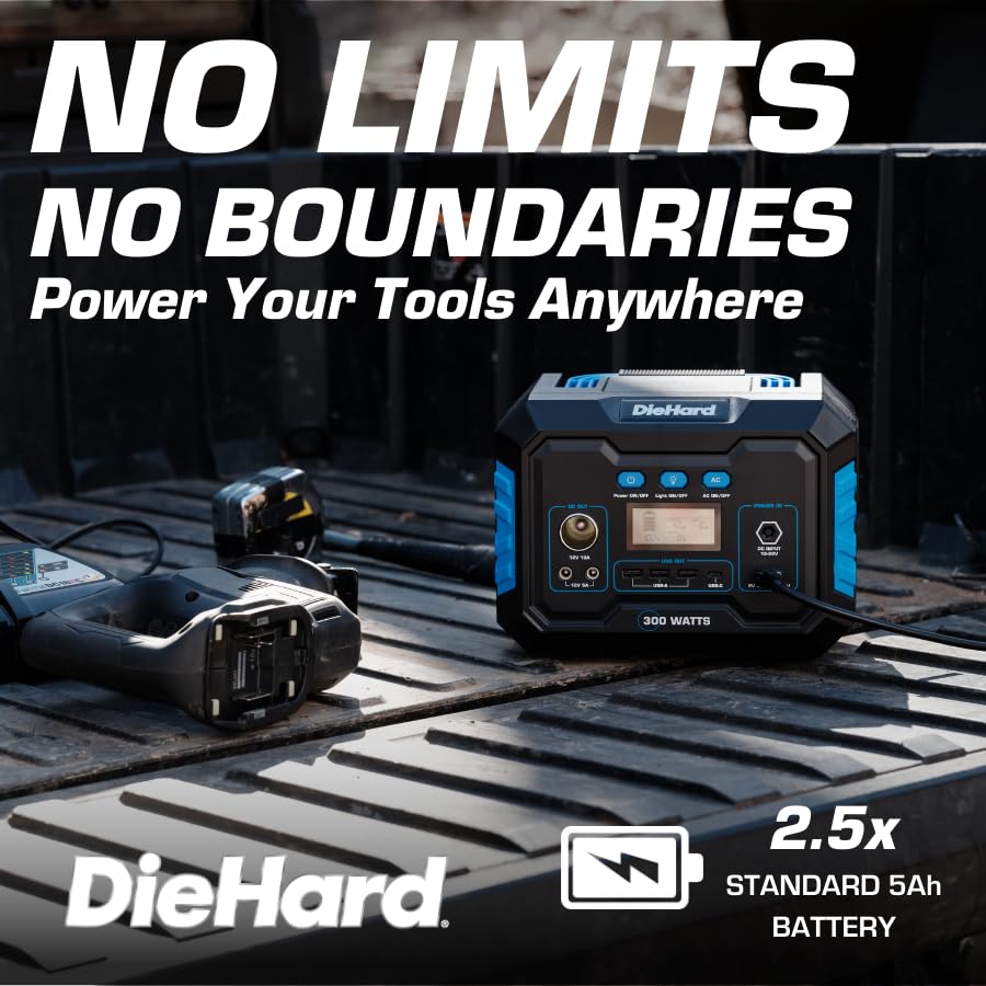 DieHard 300W Portable Power Station – 288Wh Solar Generator