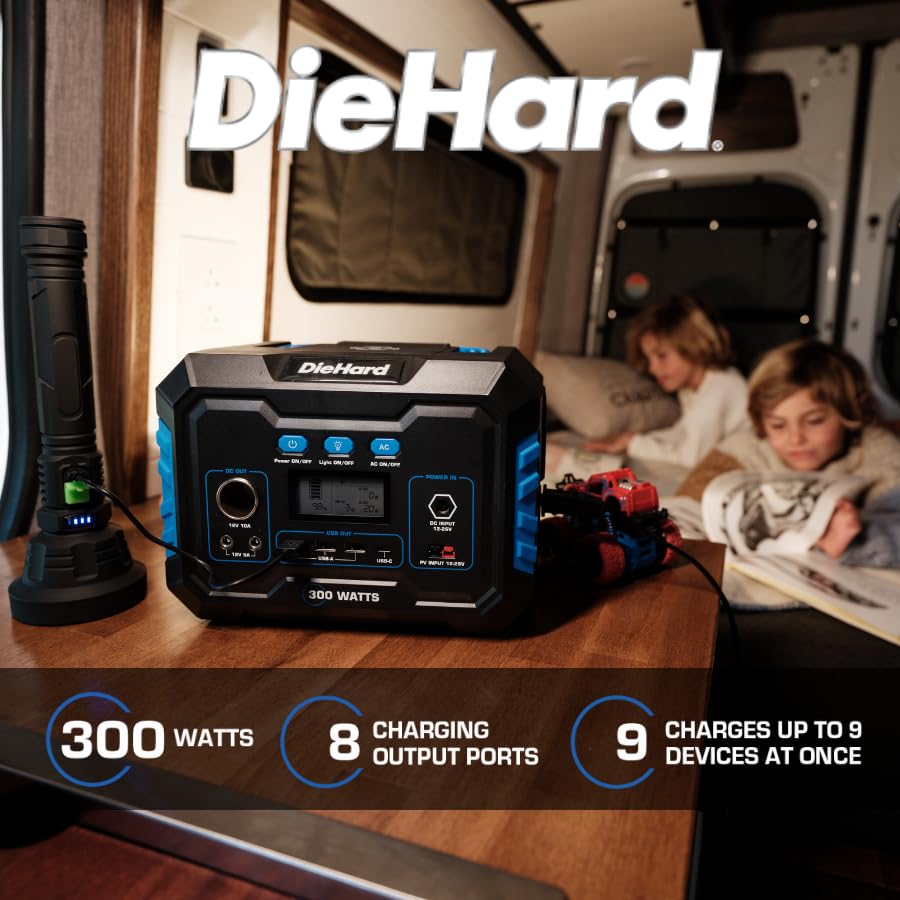 DieHard 300W Portable Power Station – 288Wh Solar Generator