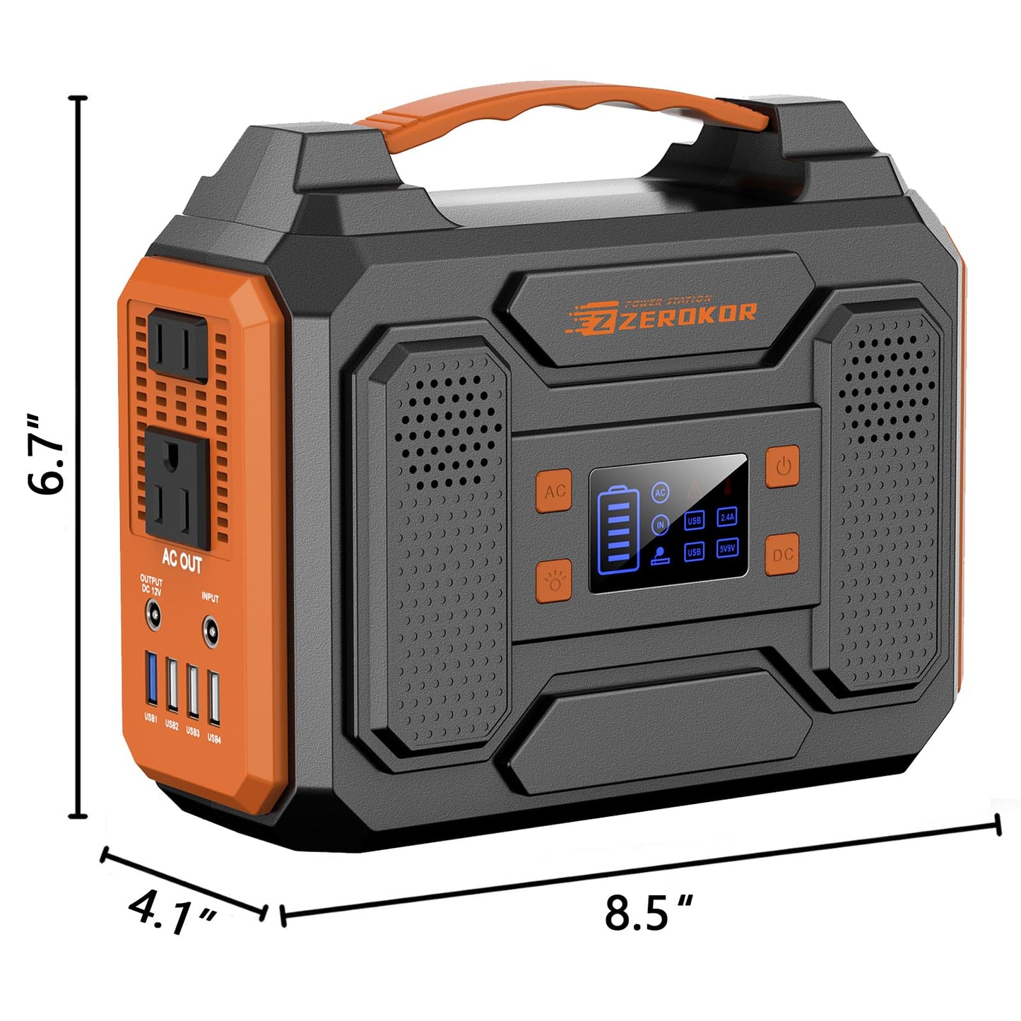 Portable Solar Generator Kit – 300W Power Station with 60W Panel