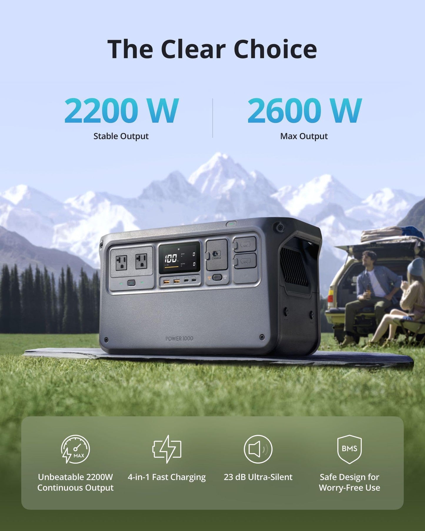 DJI Power 1000 Portable Power Station – 1024Wh Solar Generator