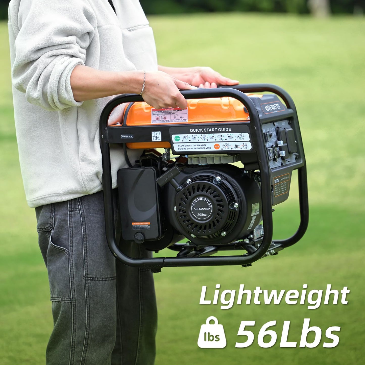 Oxseryn 4000W Gas Powered Portable Inverter Generator with ECO Mode