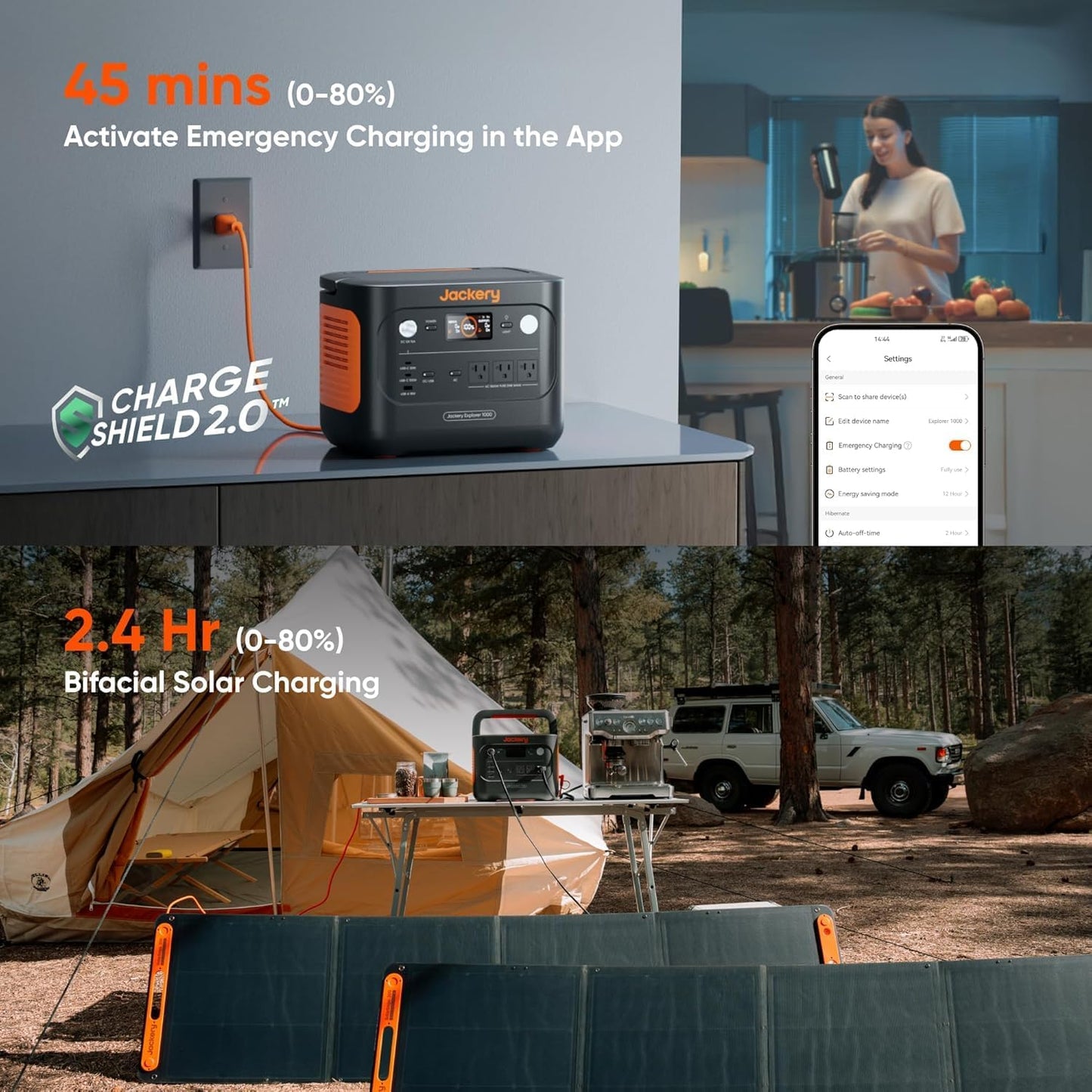 Jackery Explorer 1000 v2 Portable Power Station – 1070Wh Solar Generator