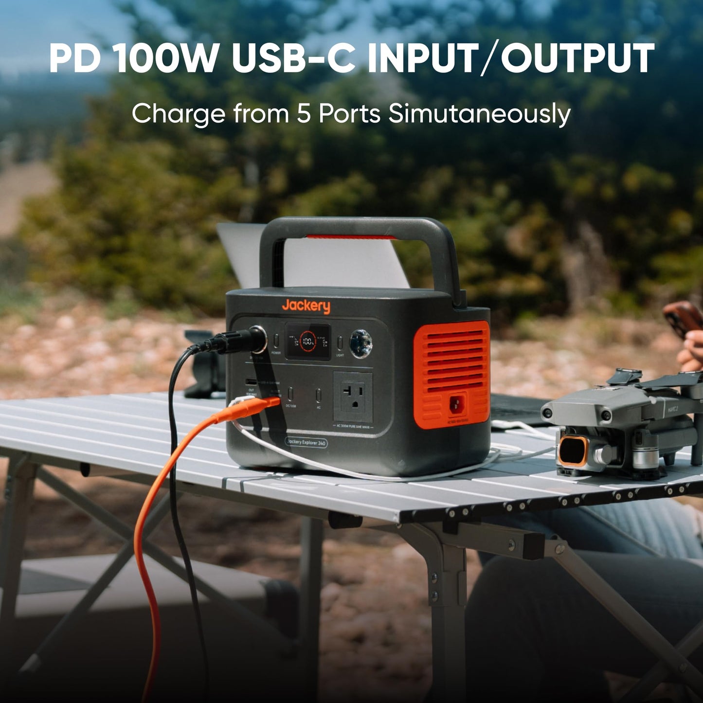 Jackery Explorer 240 v2 Portable Power Station – 256Wh Solar Generator