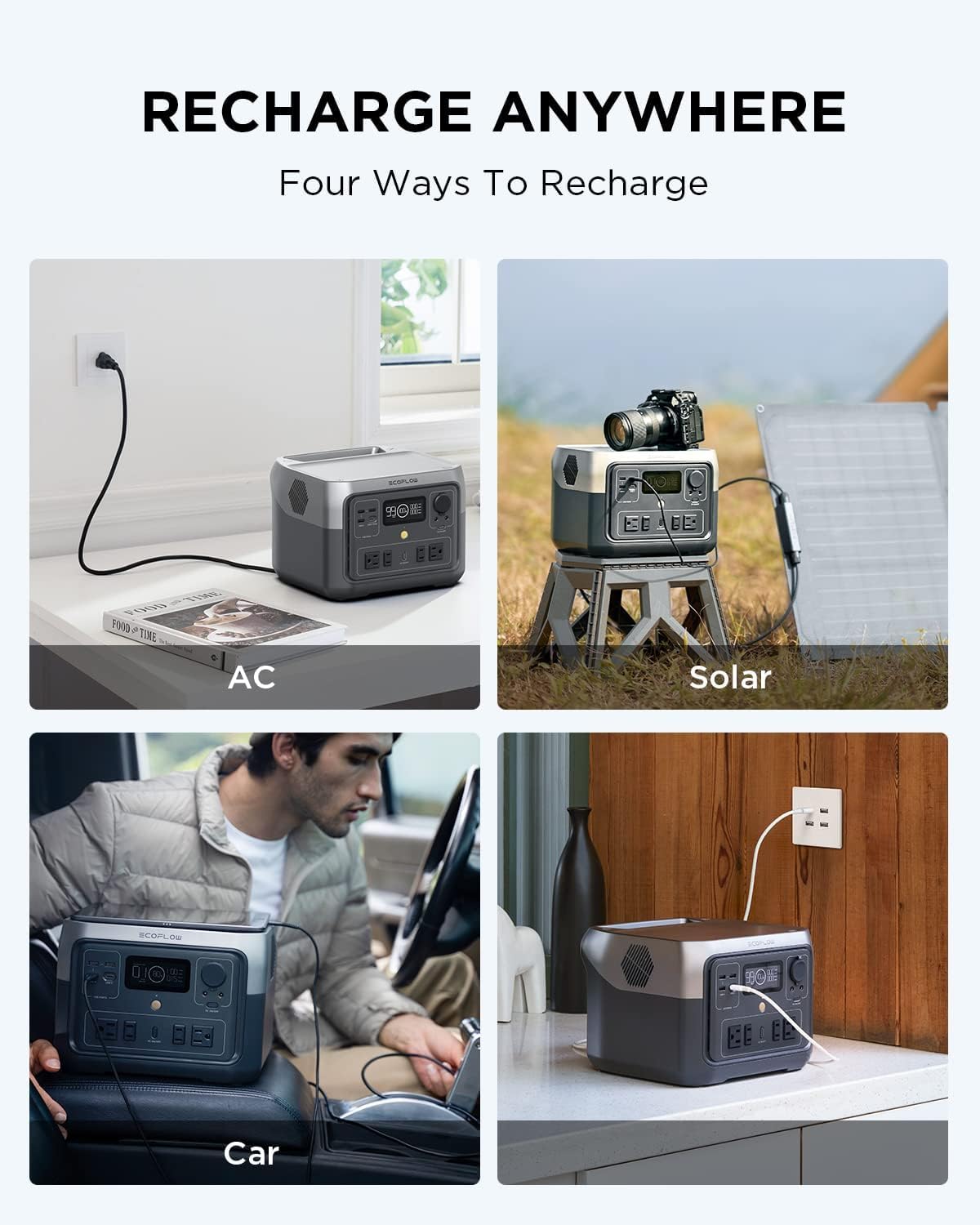 EcoFlow RIVER 2 Max Portable Power Station – 499Wh Solar Generator