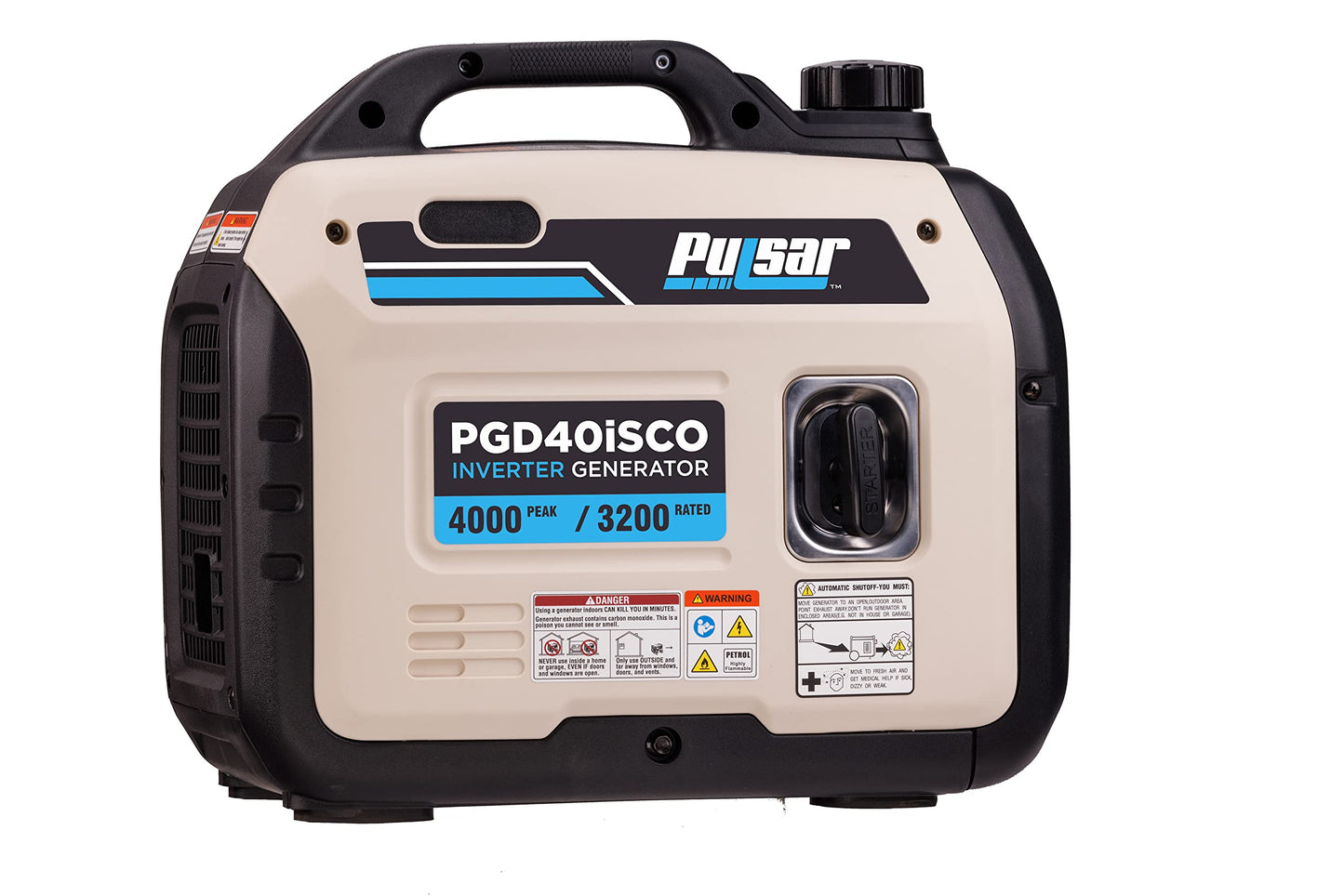 Pulsar PGD40ISCO 4000W Quiet Portable Gas Inverter Generator