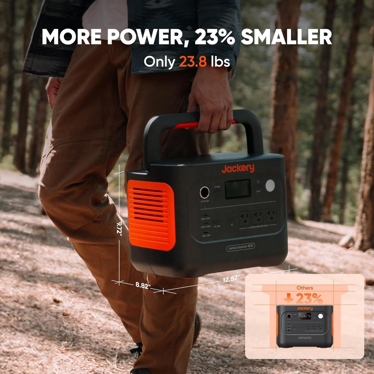 Jackery Explorer 1000 v2 Portable Power Station – 1070Wh Solar Generator