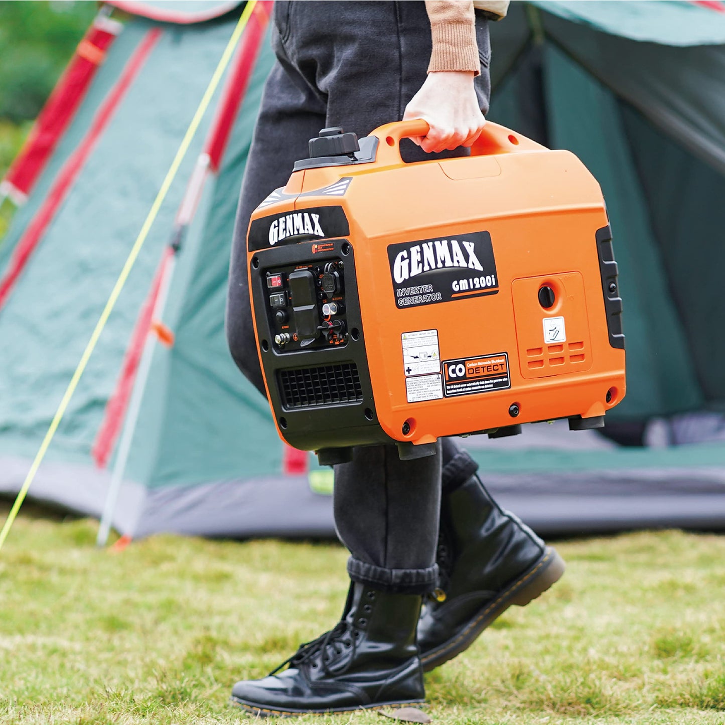 GENMAX 1200W Quiet Portable Gas Generator – Lightweight Design