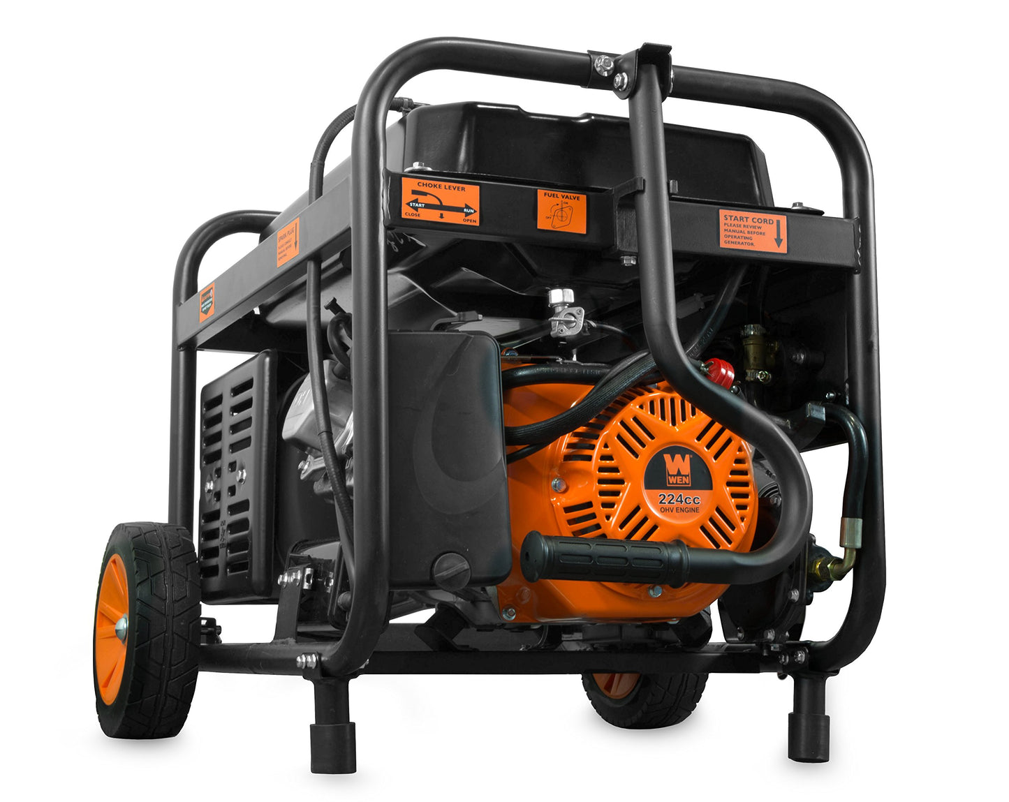 WEN DF475T 4750W Dual Fuel Portable Generator with Electric Start