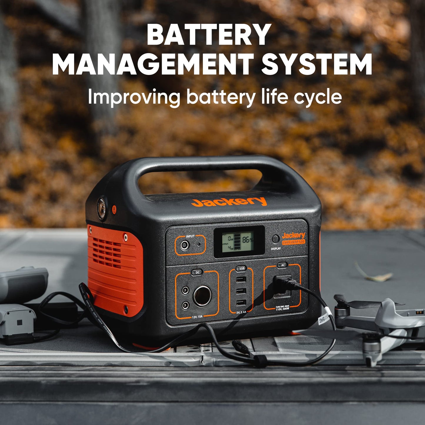 Jackery Explorer 500 Portable Power Station – 518Wh Solar Generator