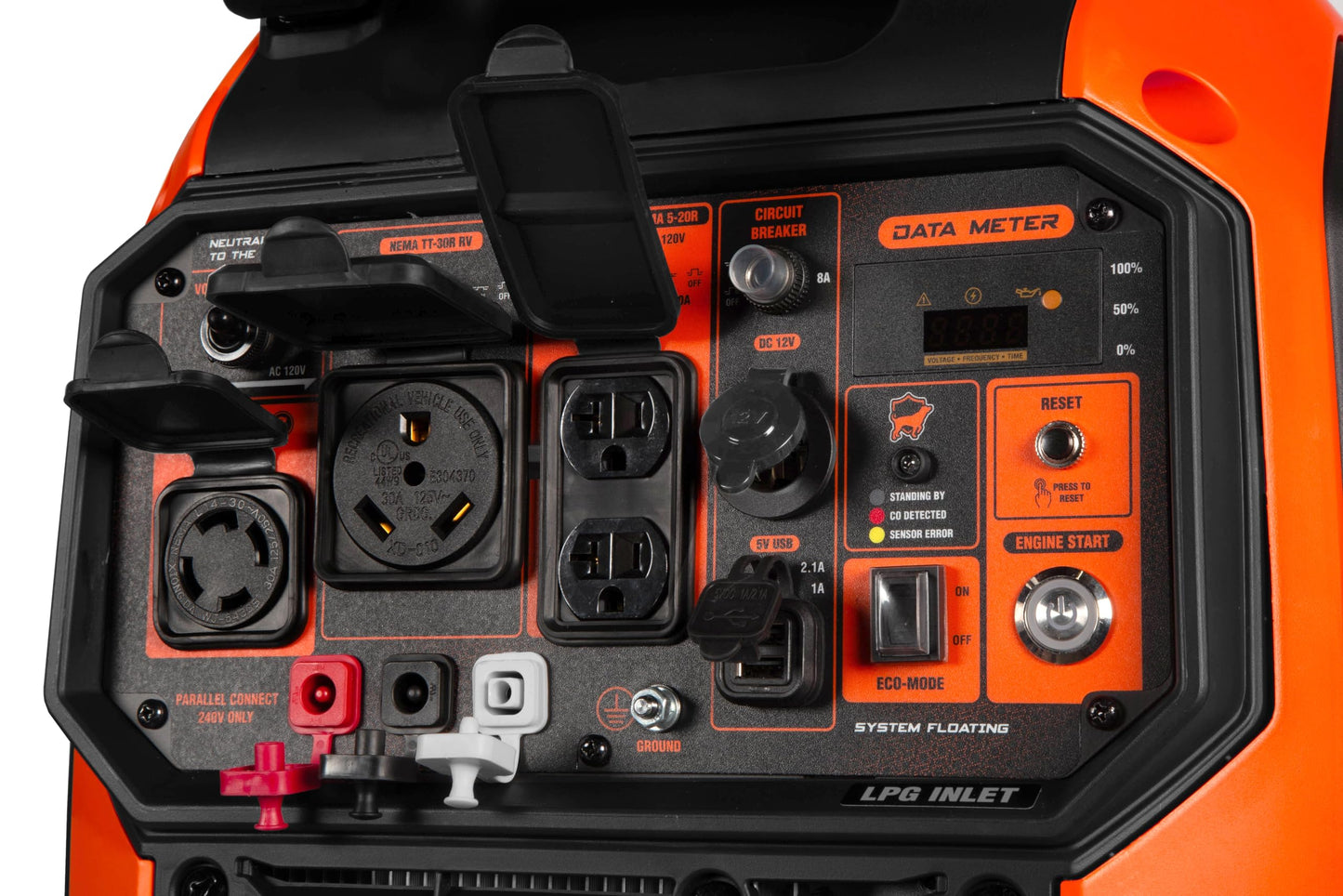 WEN DF680iX 6800W Dual Fuel Portable Inverter Generator with CO Watchdog