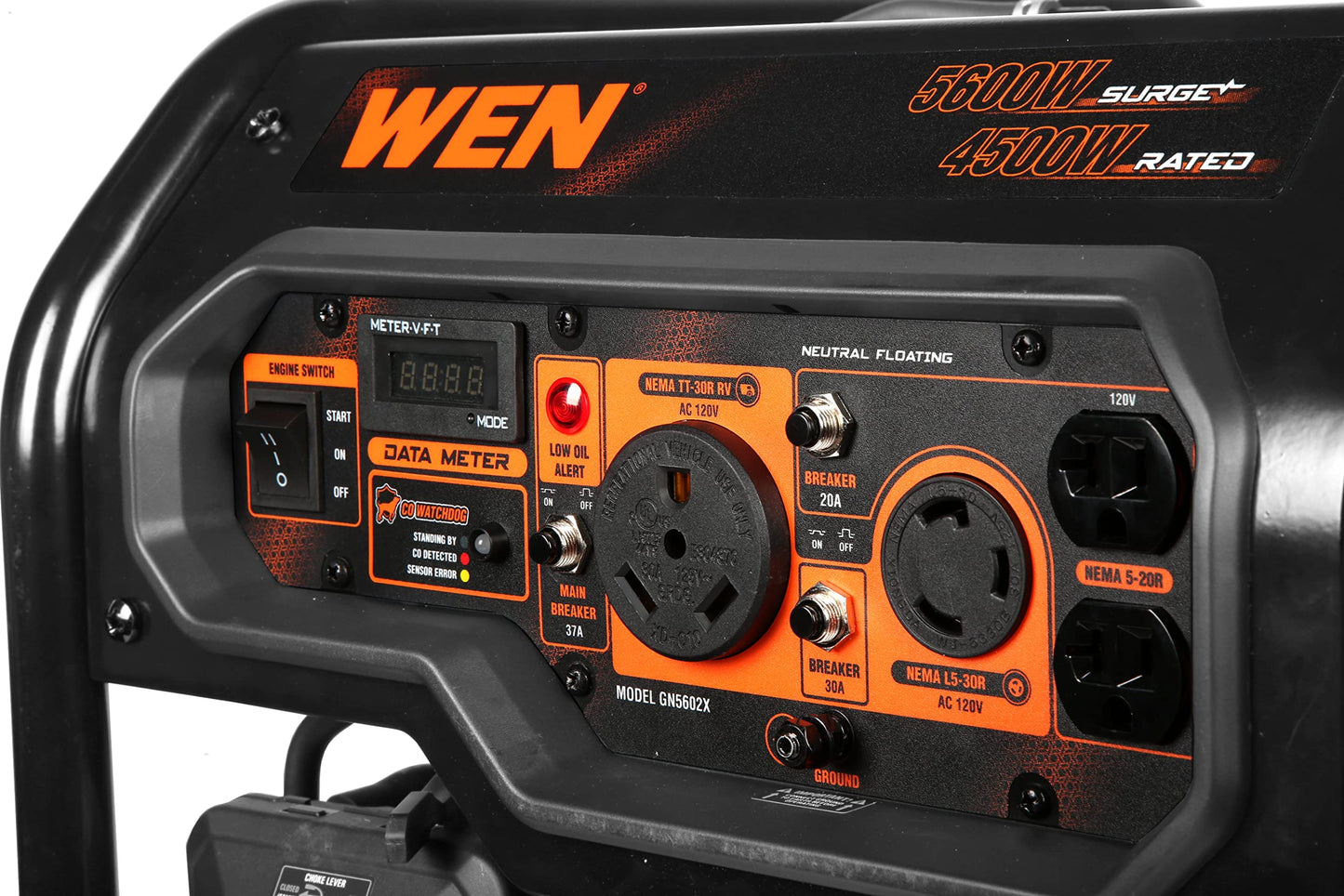 WEN GN5602X 5600W Portable Generator with Electric Start