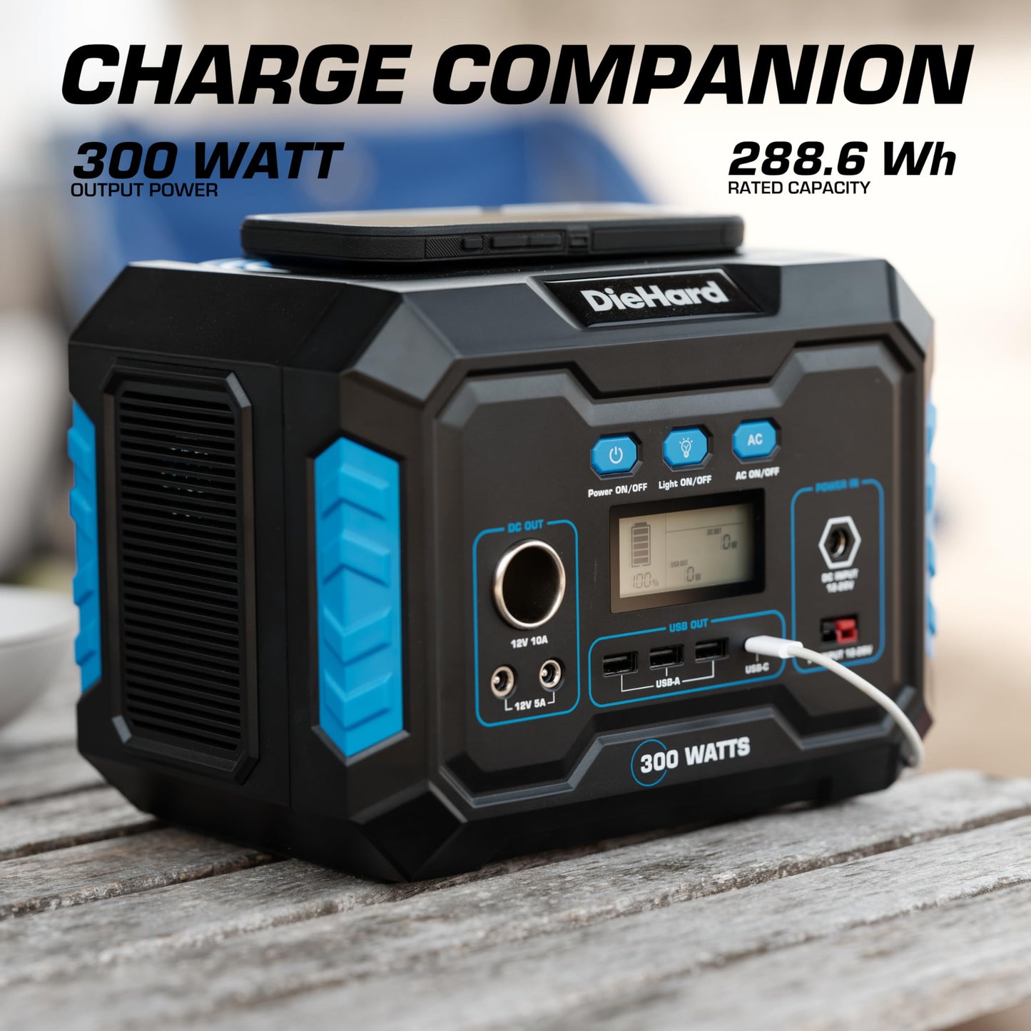 DieHard 300W Portable Power Station – 288Wh Solar Generator