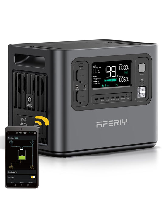 Aferiy P210 Portable Power Station – 2048Wh LiFePO4 Solar Generator