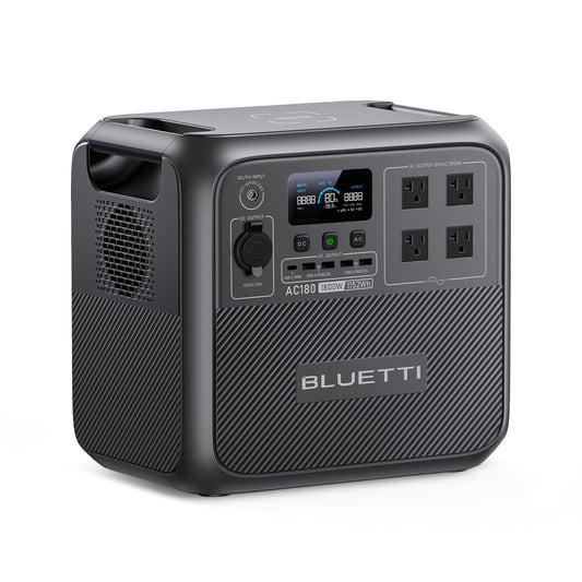 BLUETTI AC180 Portable Power Station – 1152Wh Solar Generator