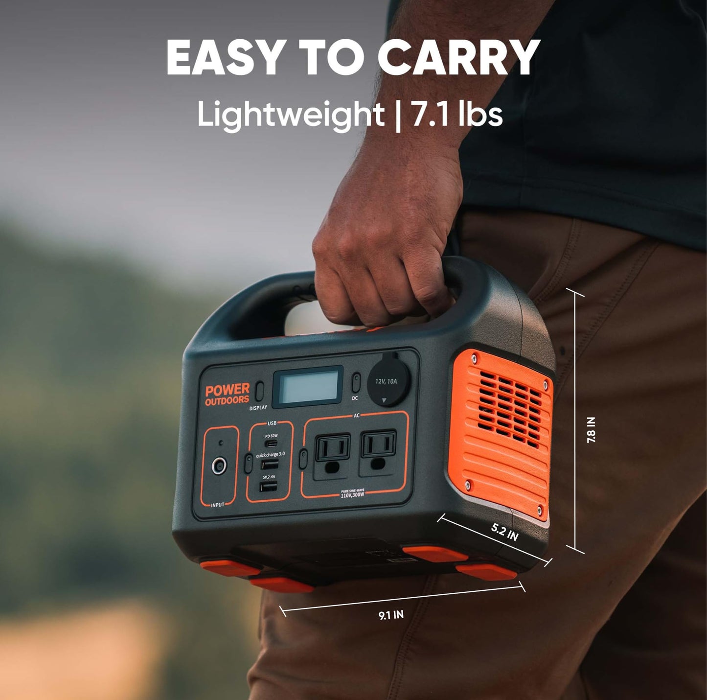 Jackery Explorer 300 Portable Power Station – 293Wh Solar Generator