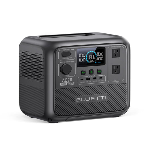 BLUETTI AC70 Portable Power Station – 768Wh Solar Generator