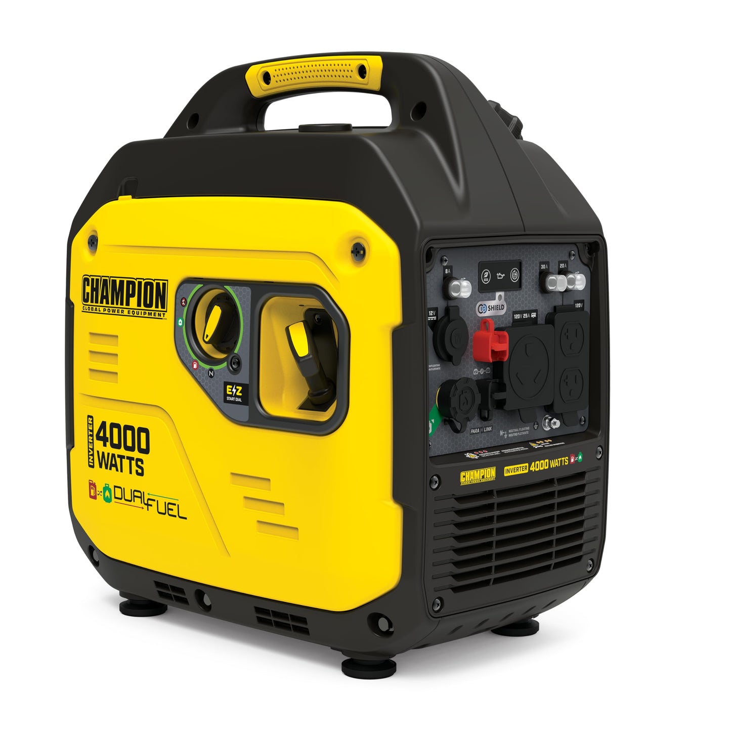 Champion 4000W Dual Fuel Portable Inverter Generator with CO Shield
