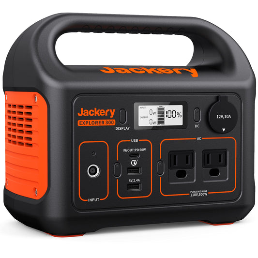 Jackery Explorer 300 Portable Power Station – 293Wh Solar Generator