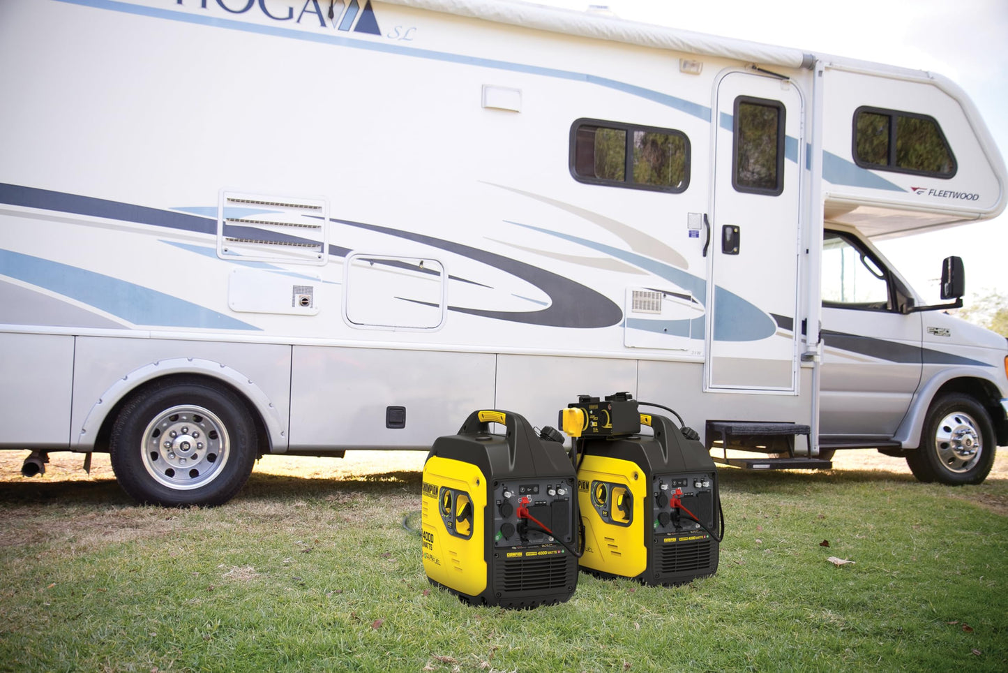 Champion 4000W Dual Fuel Portable Inverter Generator with CO Shield