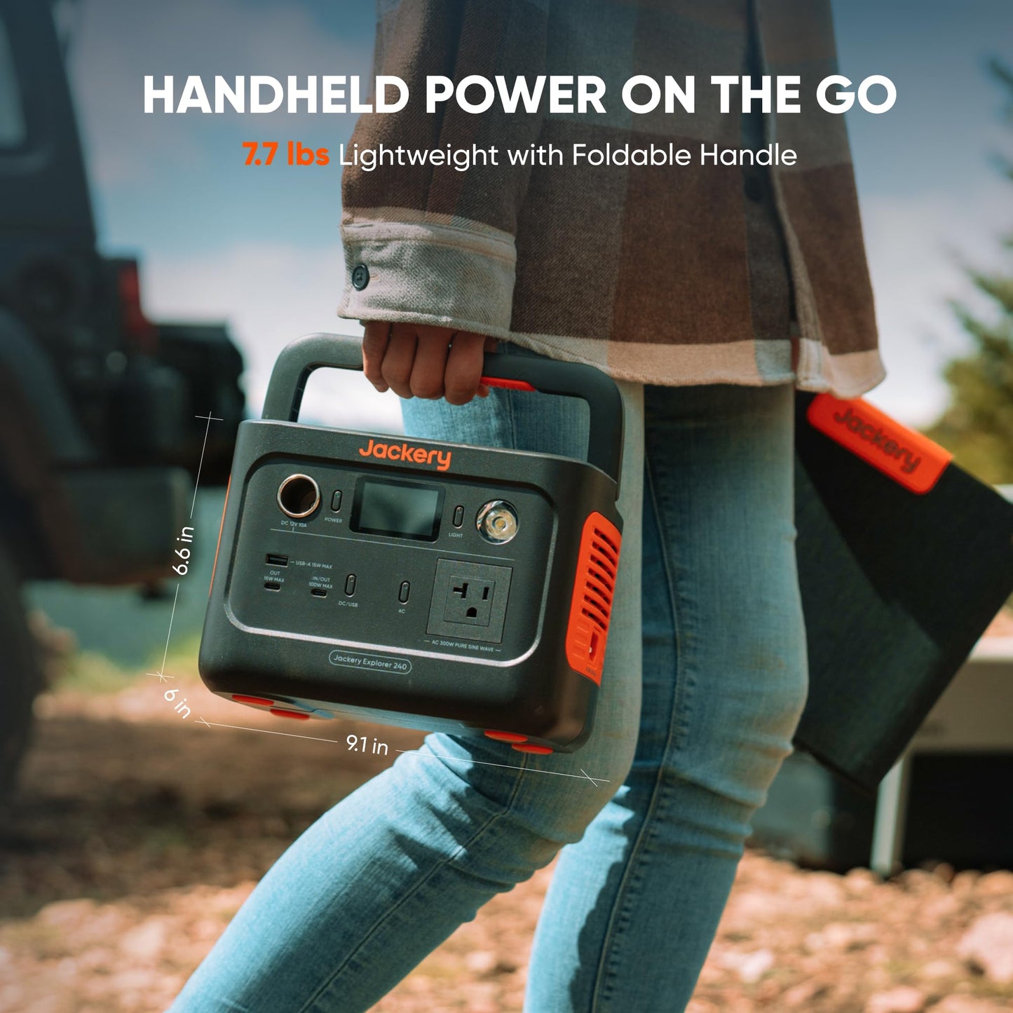 Jackery Explorer 240 v2 Portable Power Station – 256Wh Solar Generator